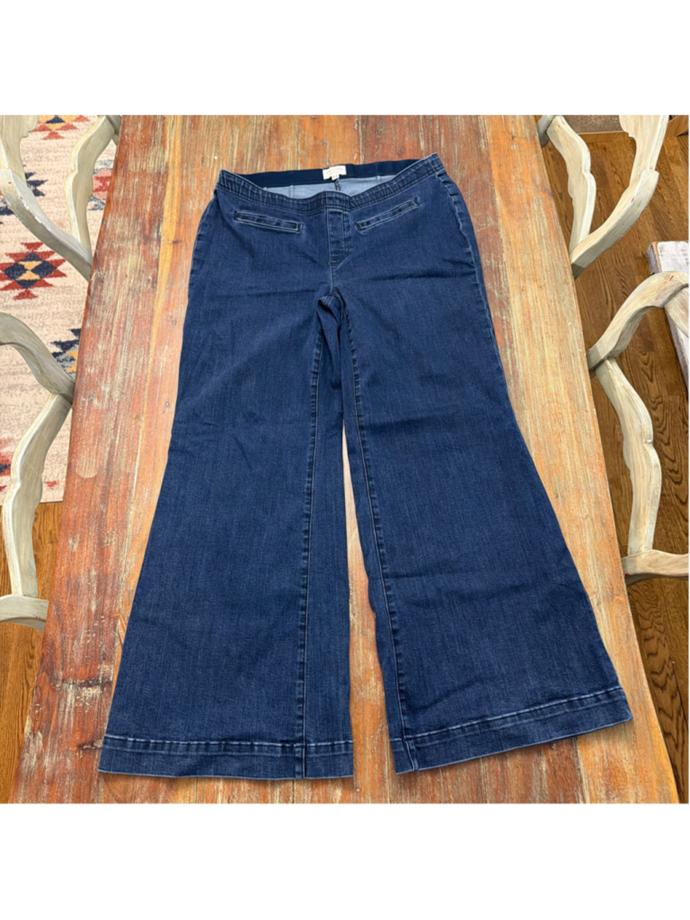 Pilcro Anthropologie Pull-On Wide Leg Denim Jeans - Size 16W Stretch